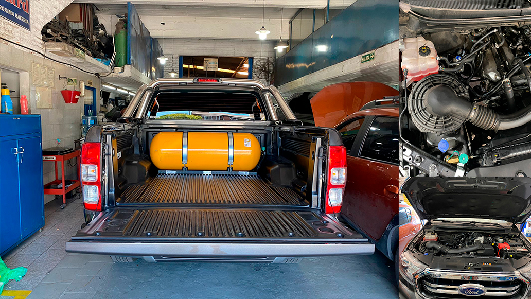   muestra de instalacion de equipo gnc en un toyota corolla 