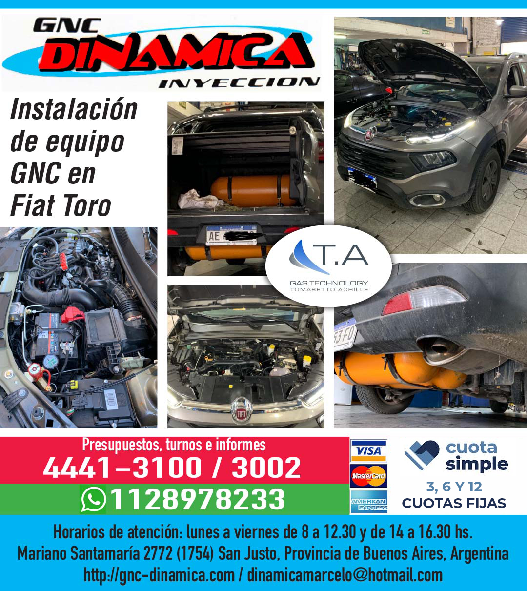   muestra de instalacion de equipo gnc en un toyota corolla 